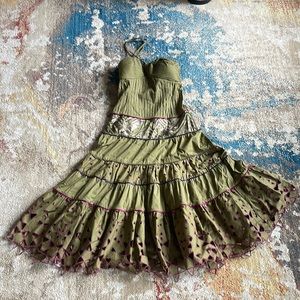 Olive green fall dress size 4